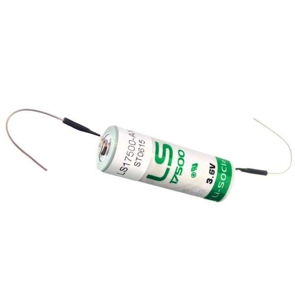 LS17500 W Axial Leads 3.6V Lithium Thionyl Chloride Battery